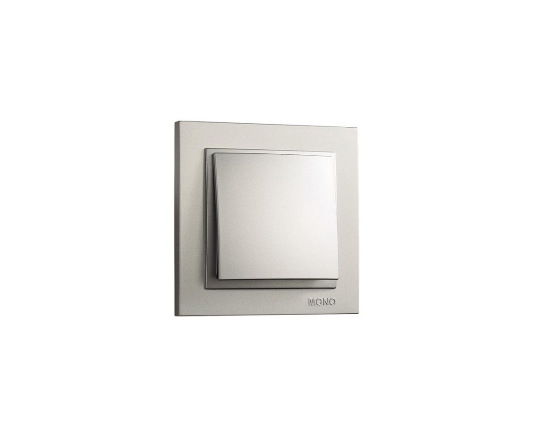 ჩამრთველი ერთიანი DESPINA Silver - 102-212125-100 — როზეტები და ჩამრთველები